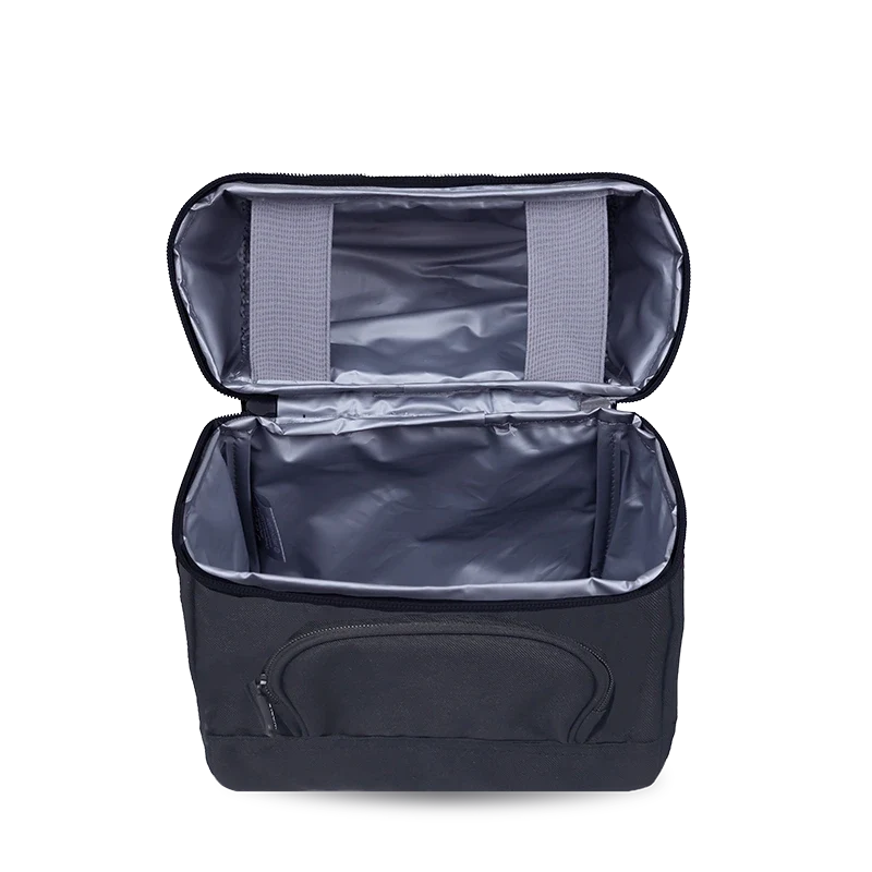 J World Corey Lunch Bag in Black — interior view # color_Black