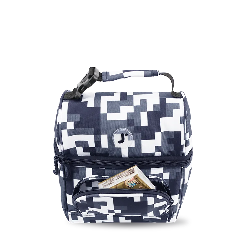J World Corey Lunch Bag in Camo — detail view # color_Camo