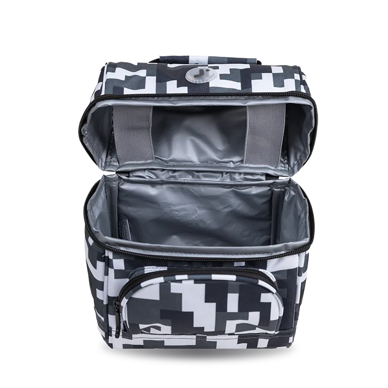 J World Corey Lunch Bag in Camo — interior view # color_Camo