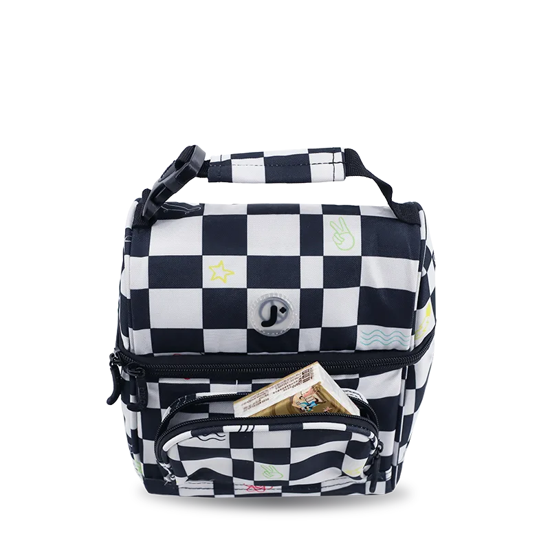 J World Corey Lunch Bag in Icon Checkers — detail view # color_Icon Checkers