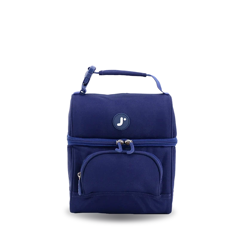 J World Corey Lunch Bag in Navy — front view # color_Navy