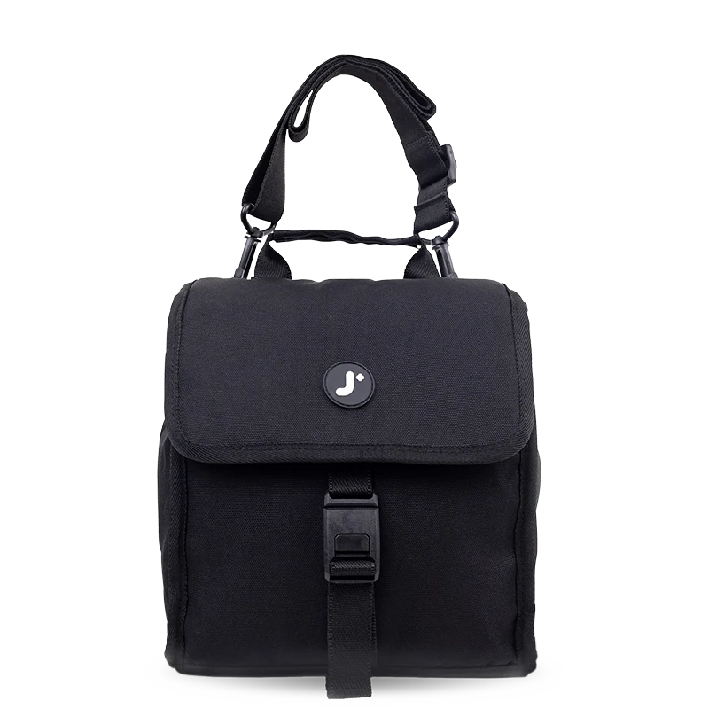 J World Colton Lunch Box in Black — front view # color_Black