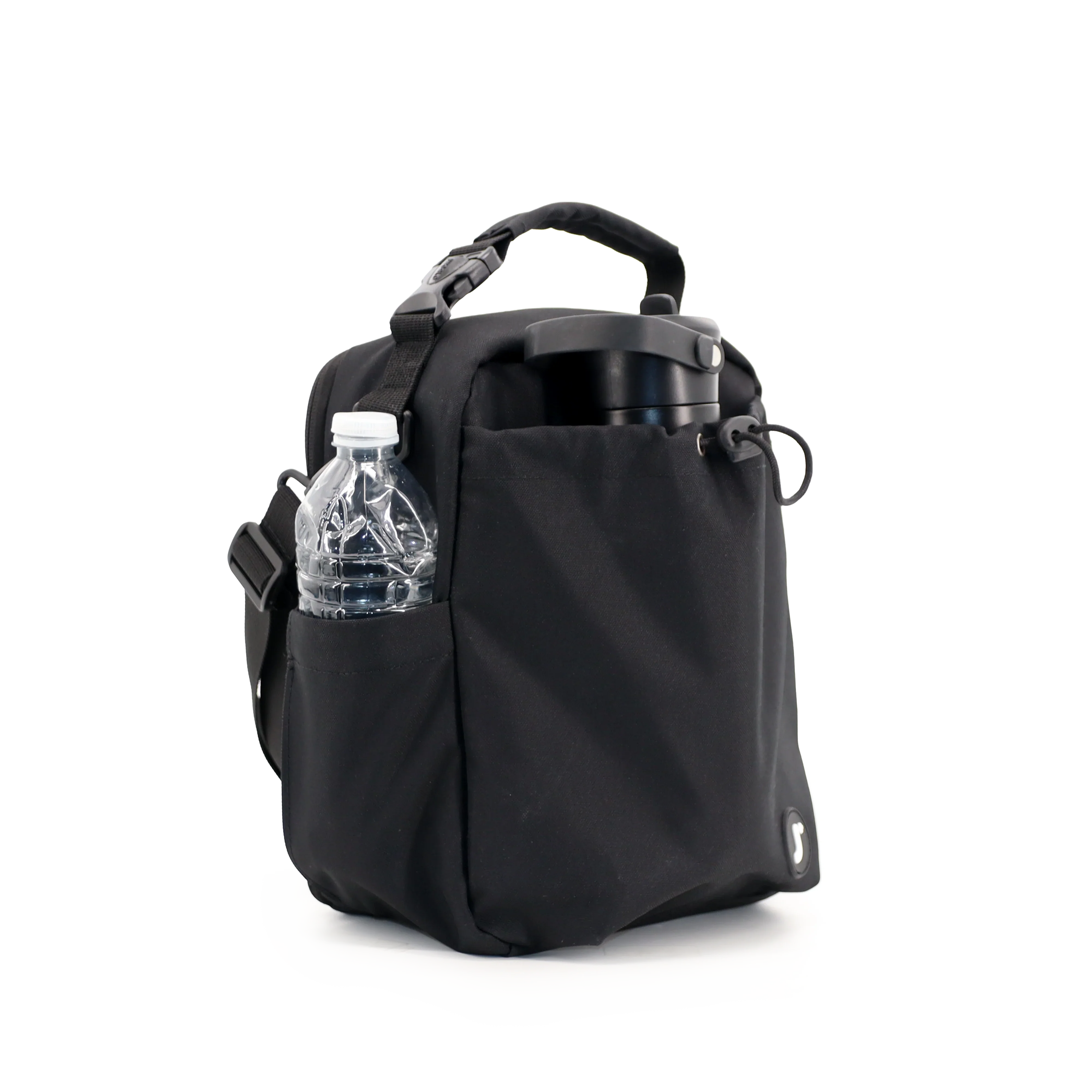 J World Cole Insulated Lunch Bag in Black — angle view 2 # color_Black