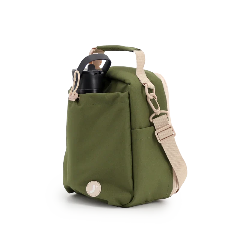 J World Cole Insulated Lunch Bag in Olive Green — angle view 3 # color_Olive Green