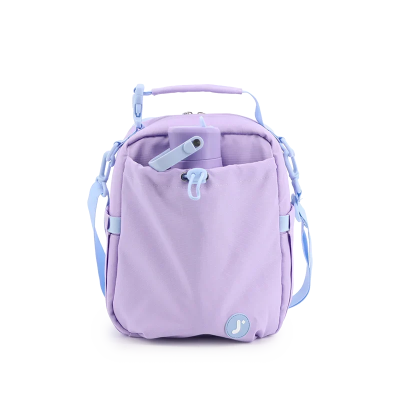 J World Cole Insulated Lunch Bag in Purple — front view # color_Purple