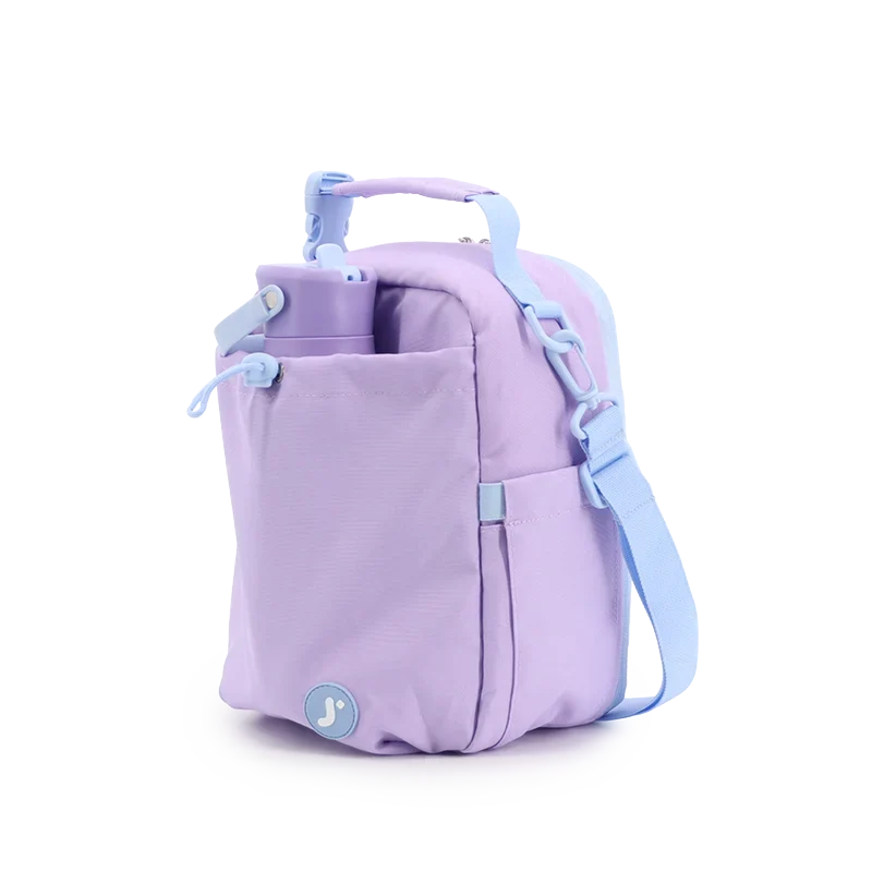 J World Cole Insulated Lunch Bag in Purple — angle view 3 # color_Purple