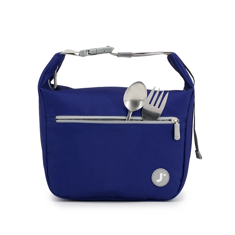 J World Lane Insulated Lunch Bag in Navy — detail view 2 # color_Navy