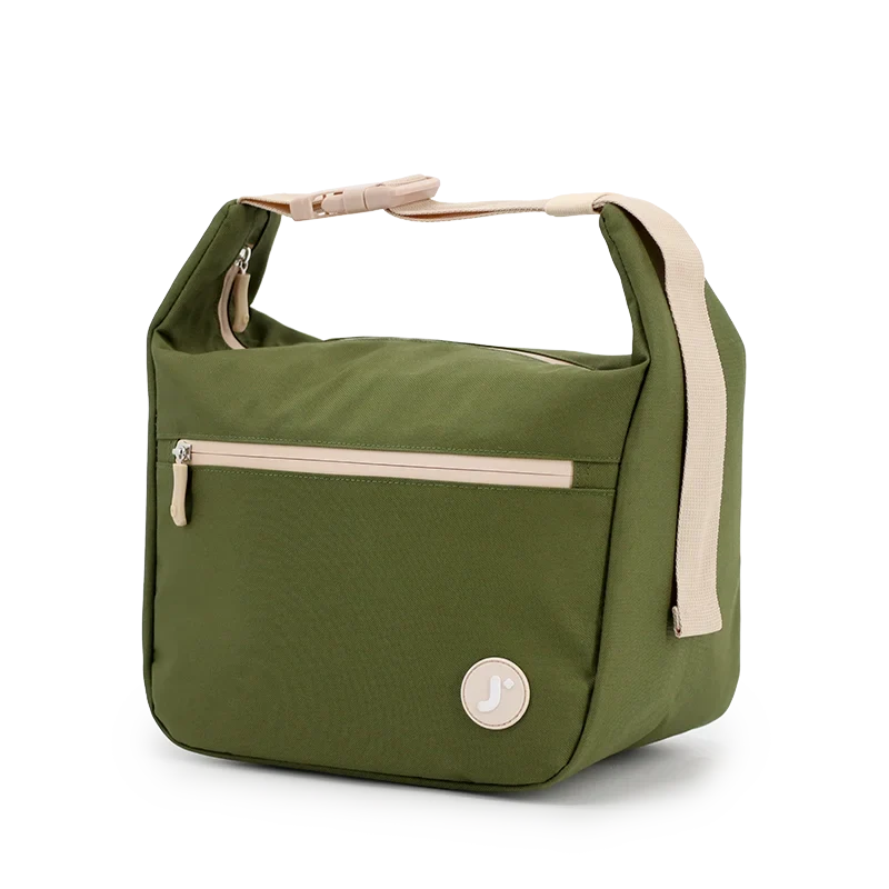 J World Lane Insulated Lunch Bag in Olive Green — angle view 2 # color_Olive Green