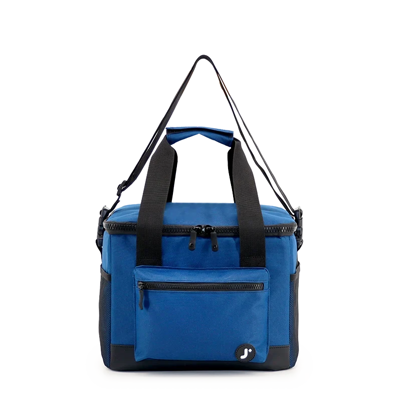 J World Adventure Large Insulated Cooler Bag in Navy — detail view # color_Navy