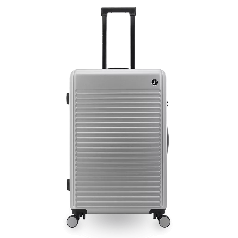 J World North Hardside 3pcs Set Luggage in Sage Grey — back view 2 # color_Sage Grey