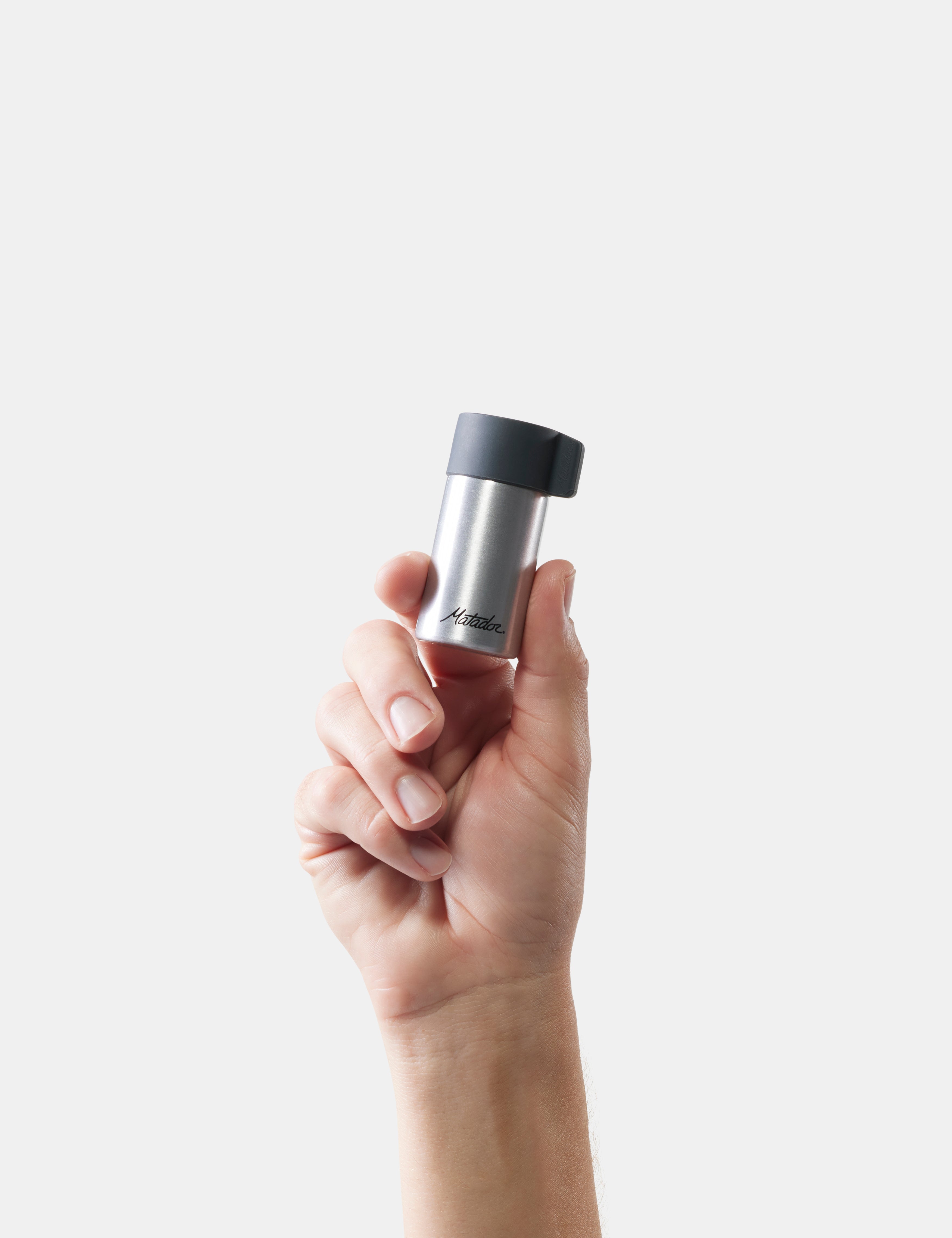 Matador Waterproof Travel Canister 40ml in Charcoal — angle view 3