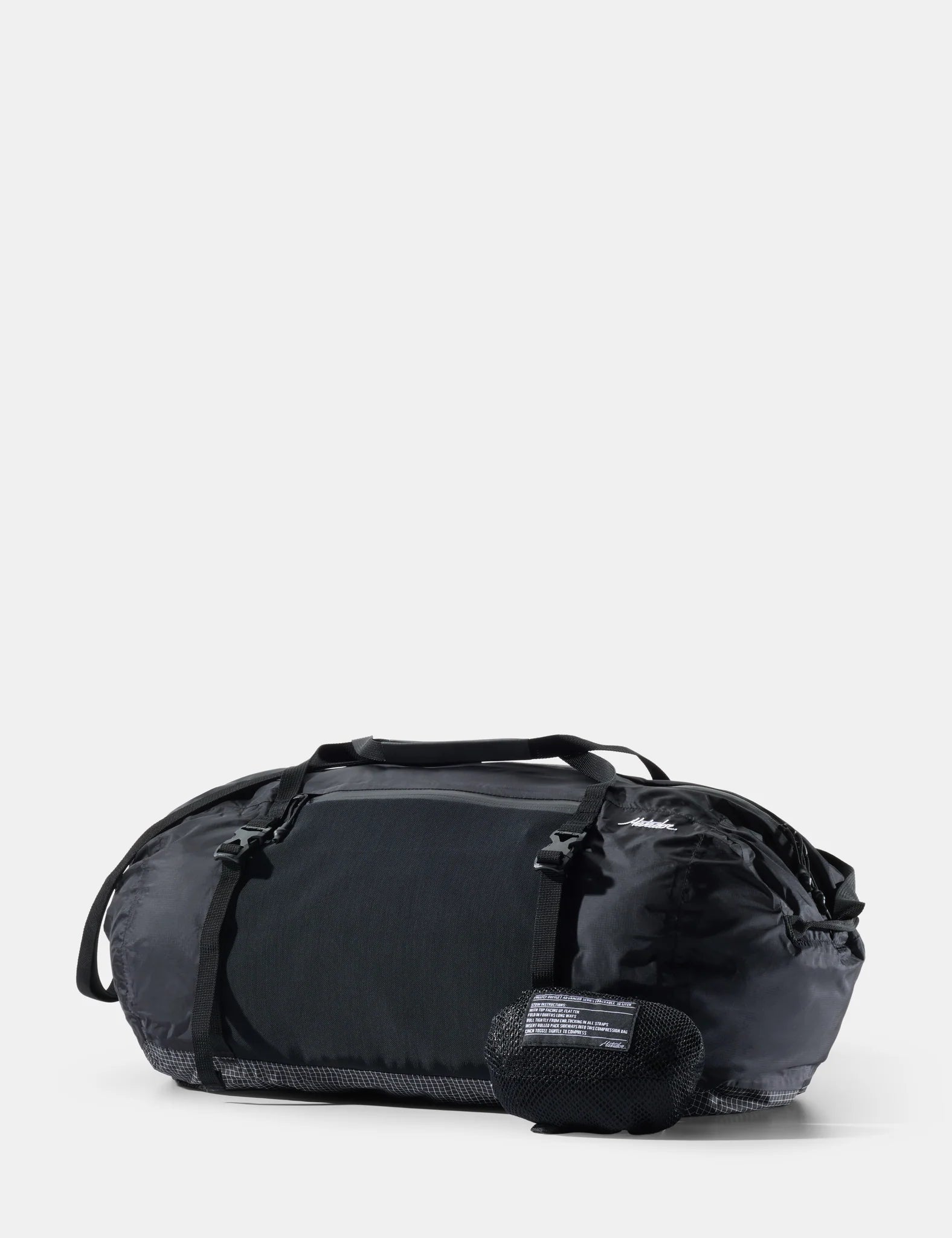Matador Freefly Packable Duffle 30L in Black — angle view 2