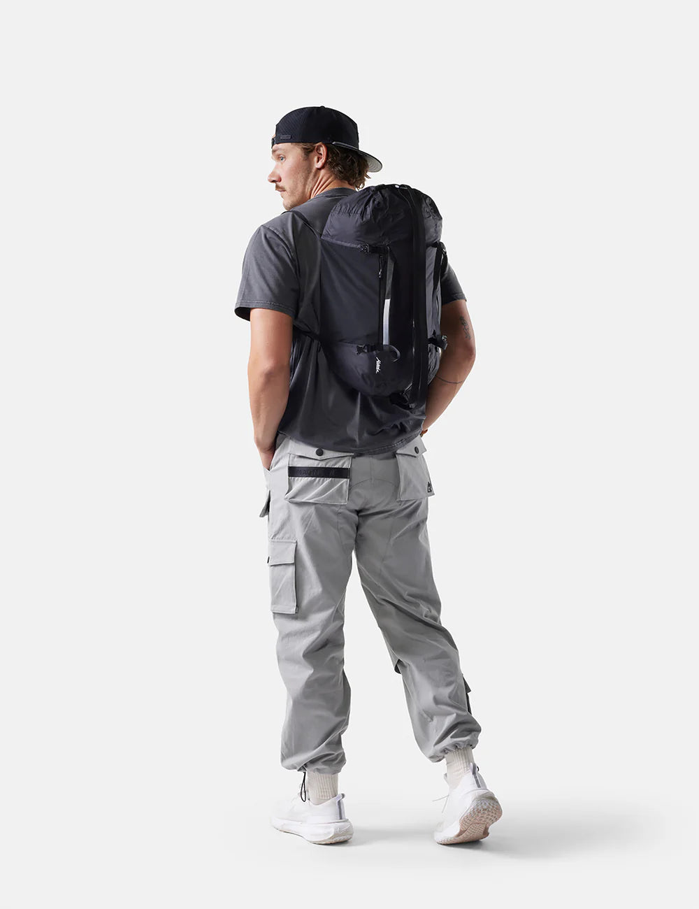 Matador Freefly Packable Duffle 30L in Black — lifestyle 4
