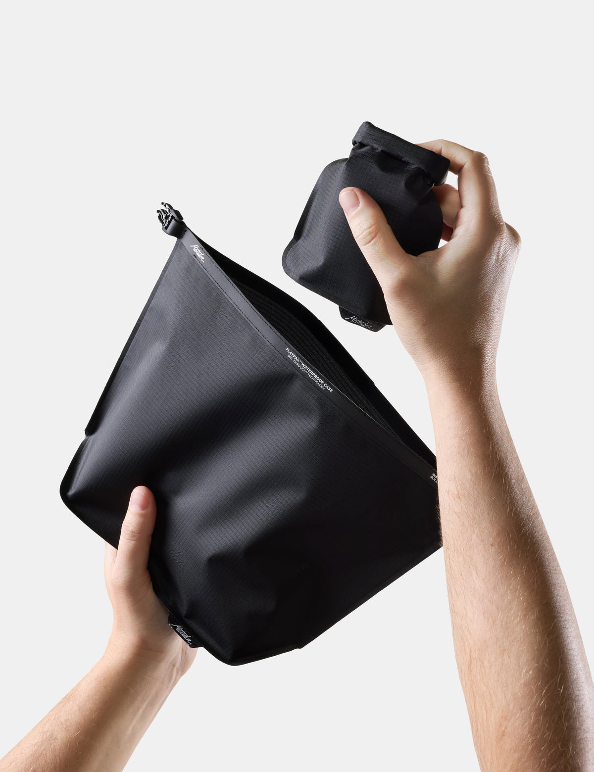 Matador FlatPak Waterproof Toiletry Case in Black — lifestyle # color_Black