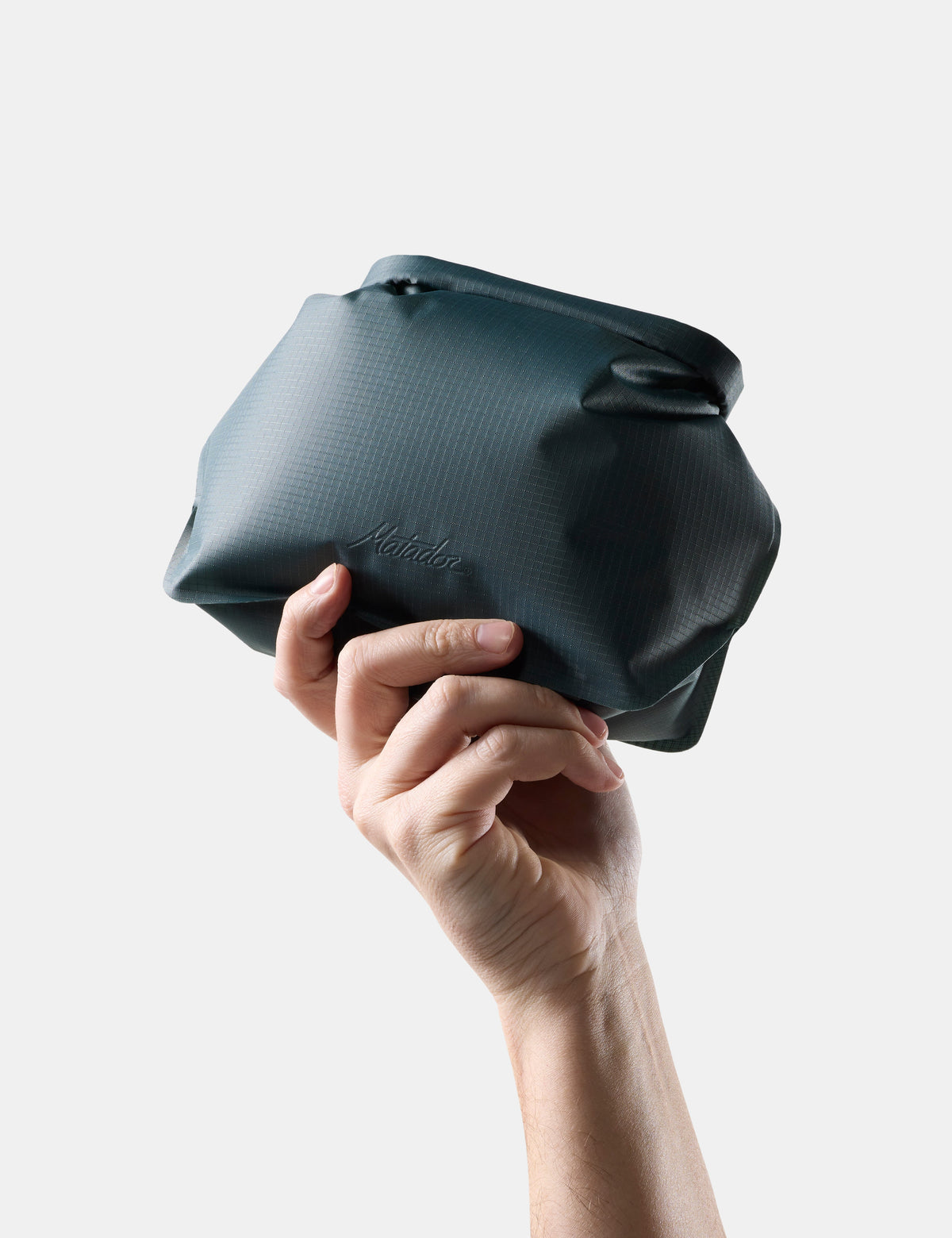 Matador FlatPak Waterproof Toiletry Case in Juniper — angle view 2 # color_Juniper