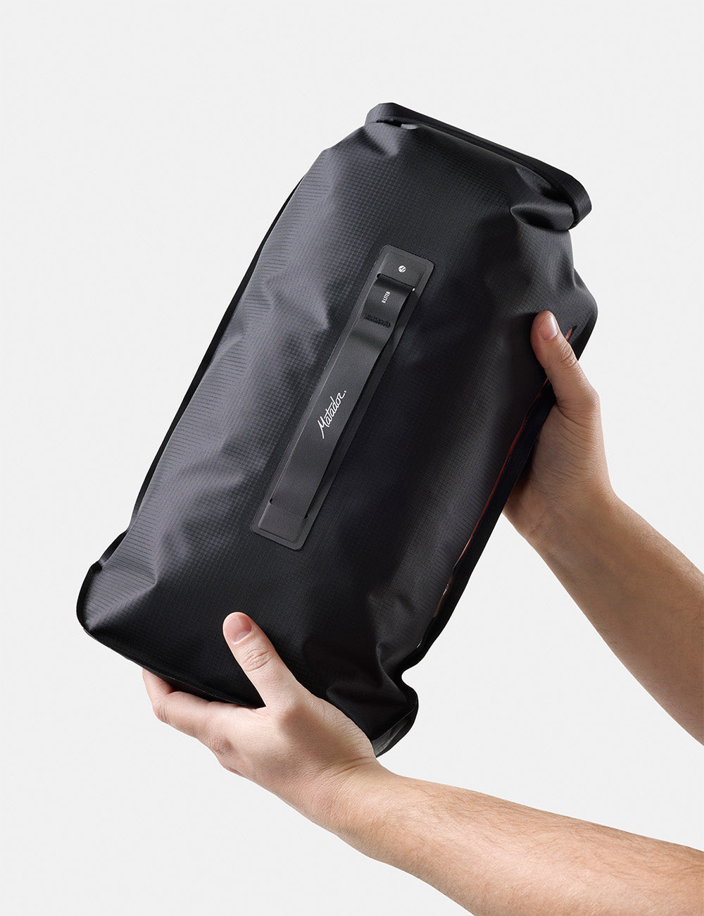 Matador FlatPak Dry Bag 8L in Black — angle view 2