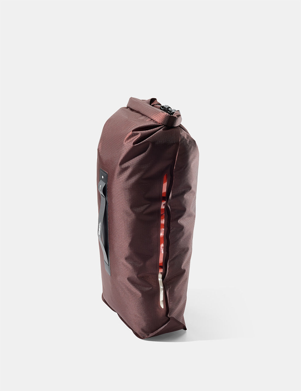 Matador FlatPak Dry Bag 8L in Garnet — angle view 4