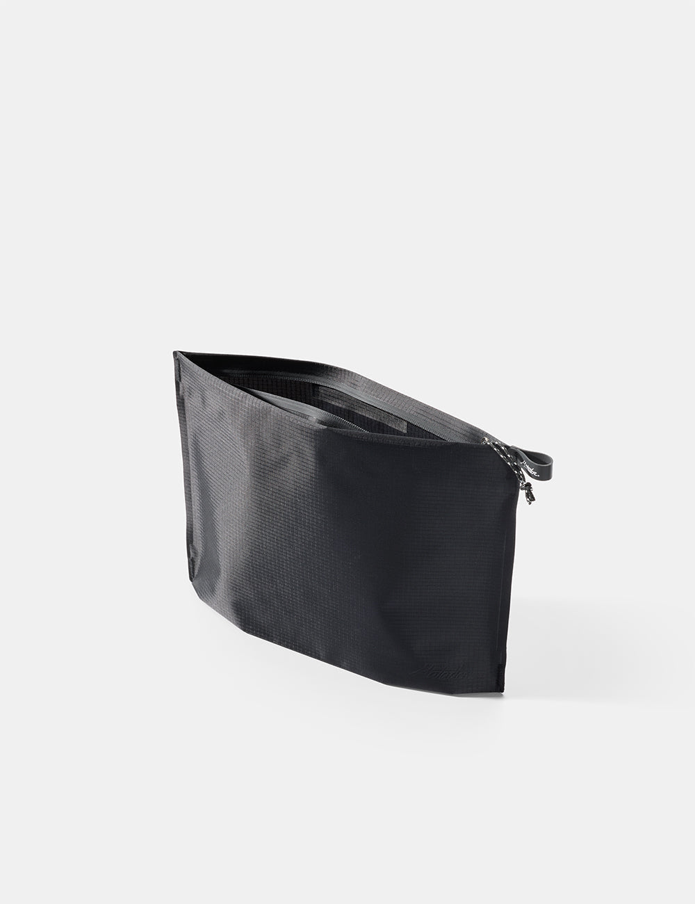 Matador FlatPak Zipper Toiletry Case (V2) in Black — angle view 3