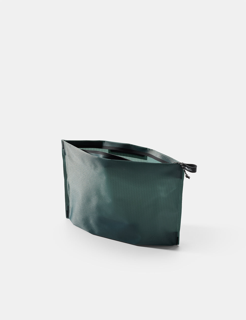 Matador FlatPak Zipper Toiletry Case (V2) in Juniper — angle view 3