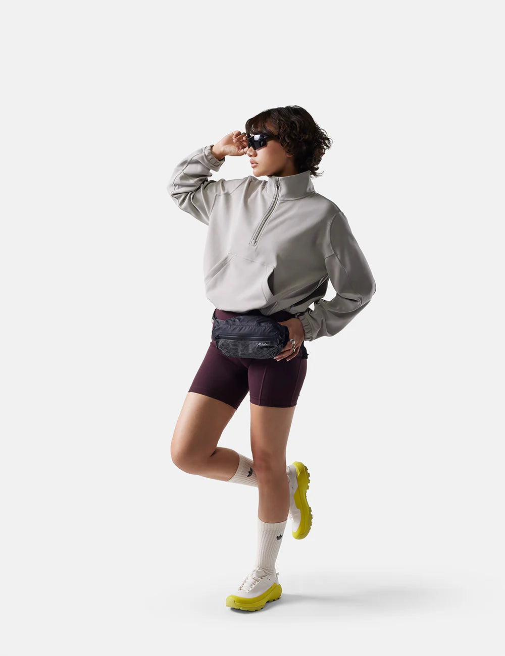 Matador Freerain Waterproof Packable Hip Pack in Black — lifestyle