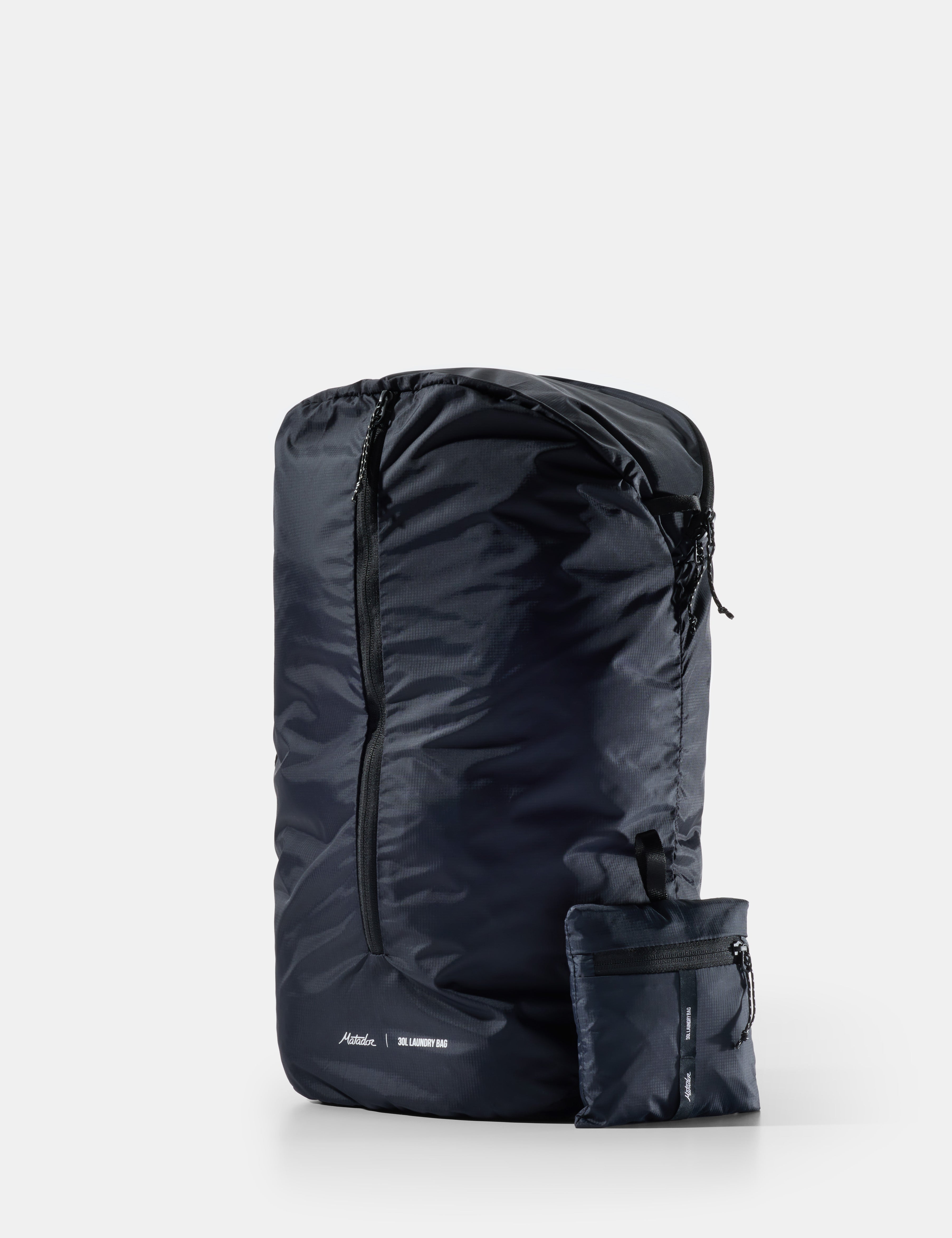 Matador Packable Laundry Bag in Black — front view