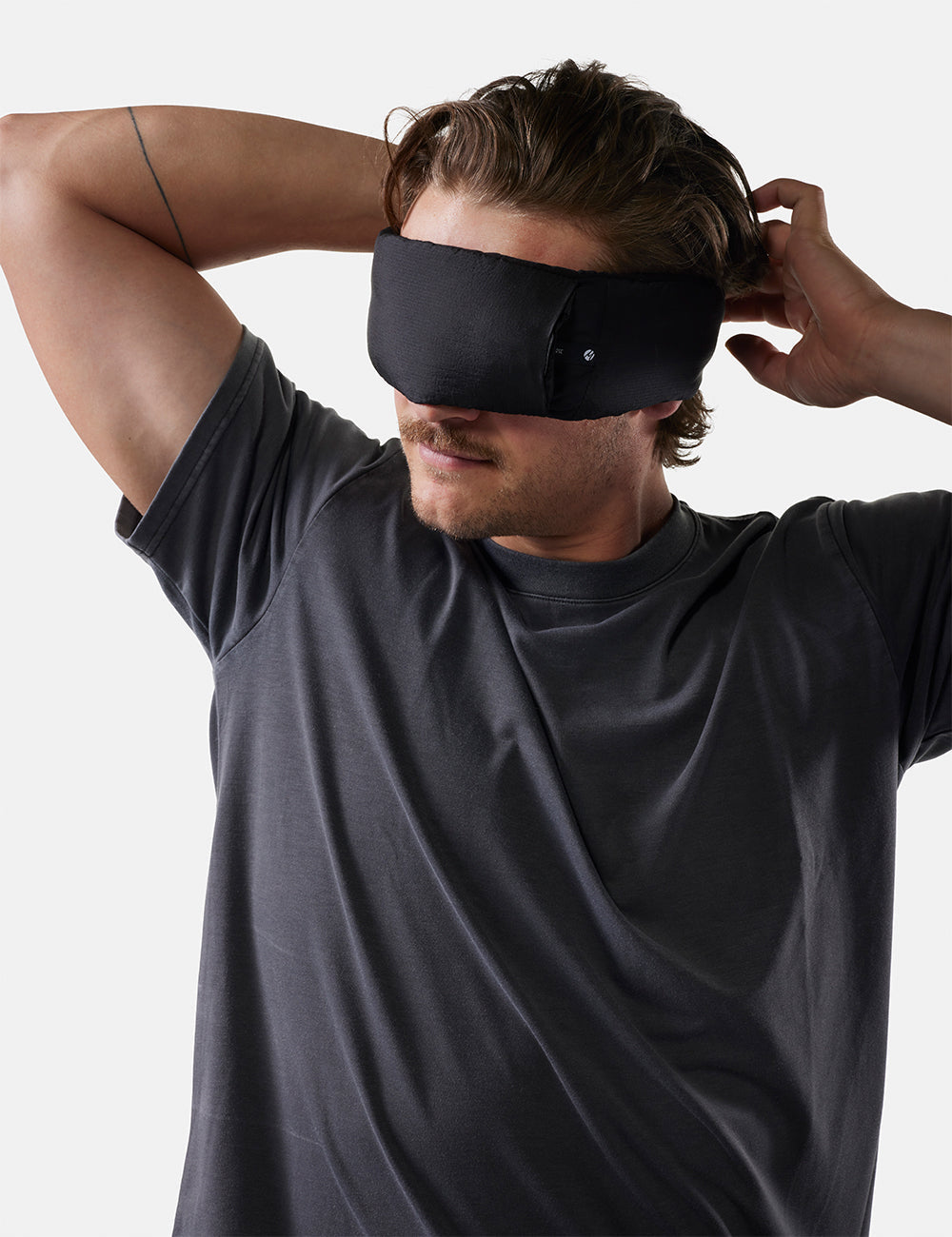 Matador Blackout Sleep Mask + Earplugs in Black — angle view 2