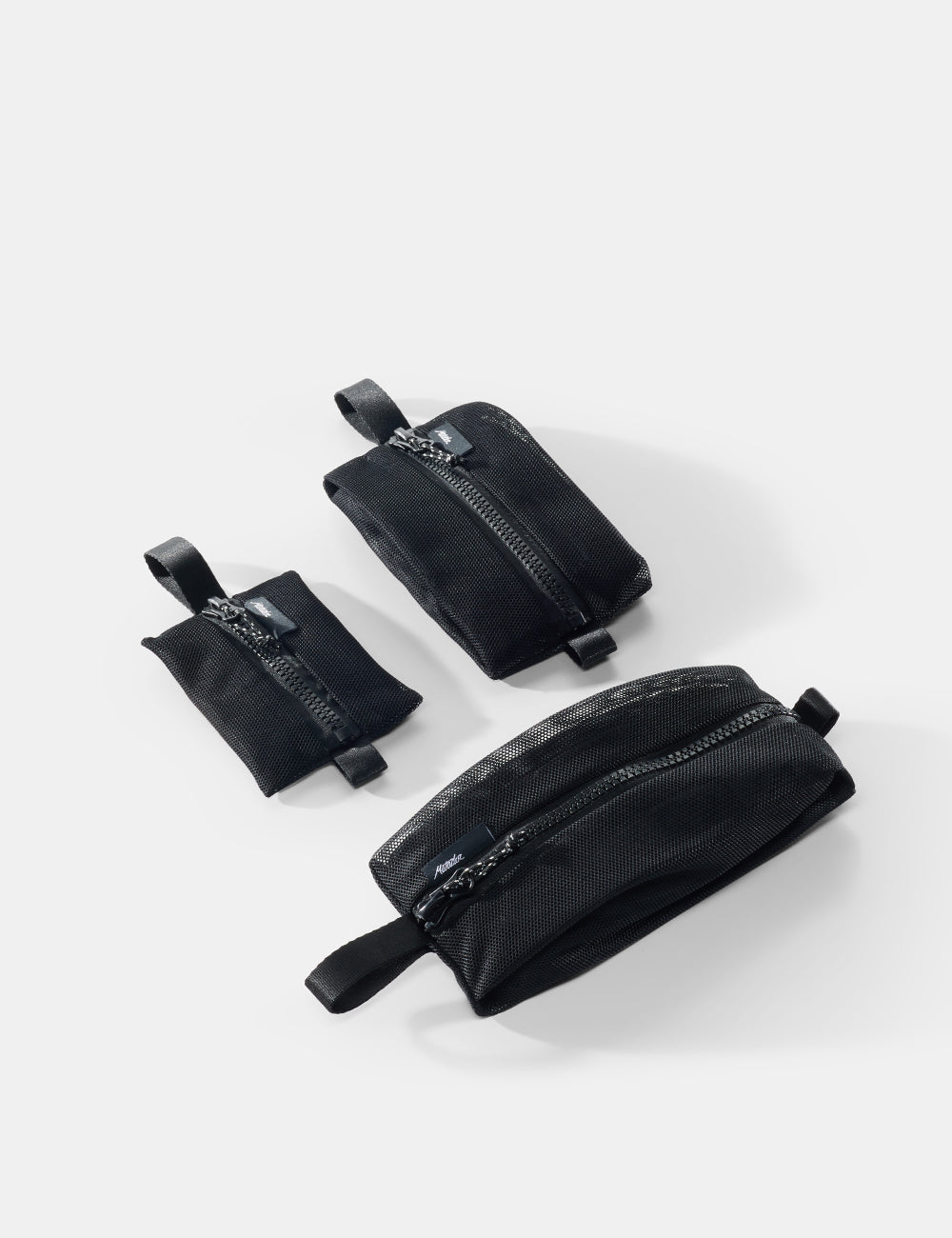 Matador Mesh Organizer Bag Set in Black — front view