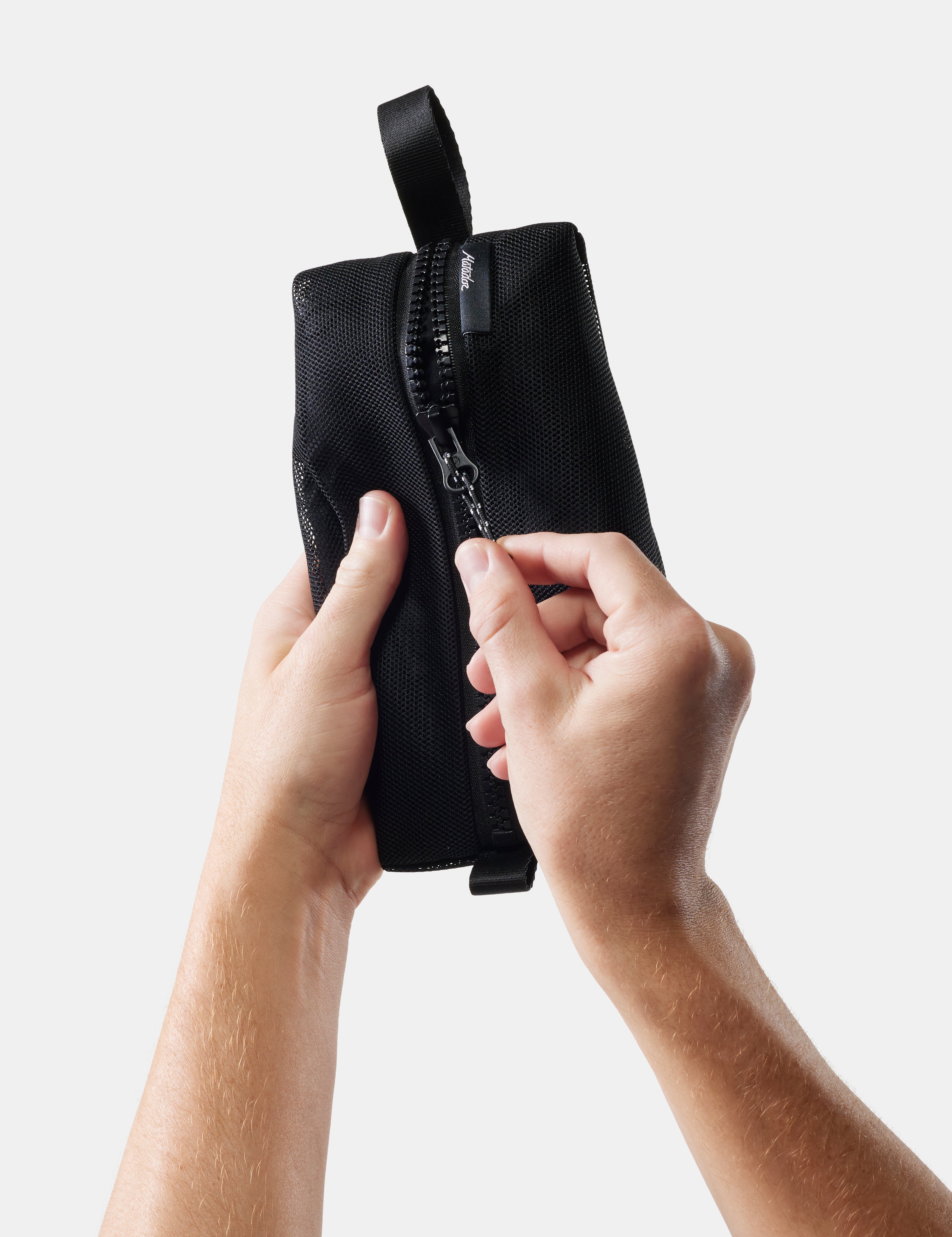 Matador Mesh Organizer Bag Set in Black — lifestyle