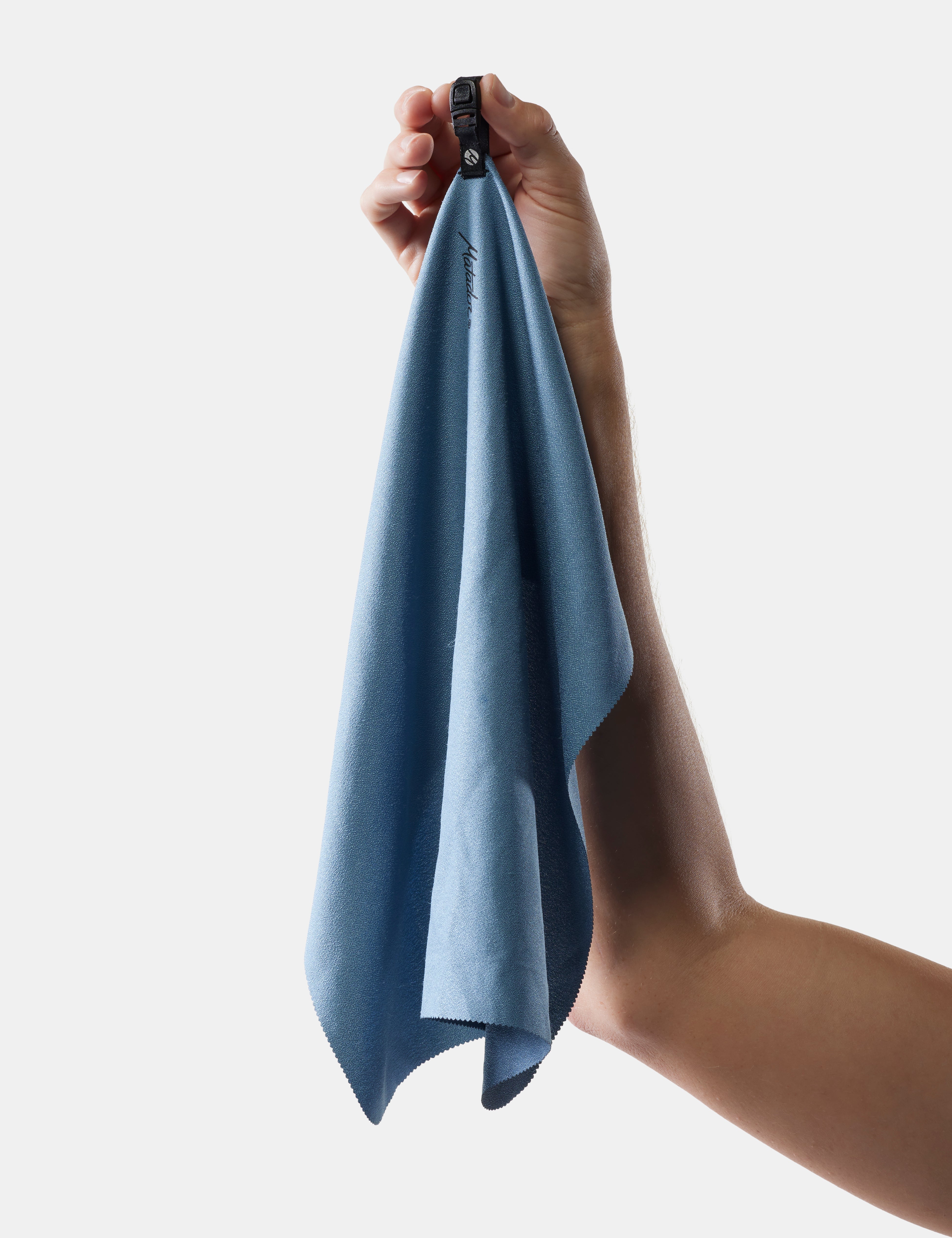 Matador NanoDry Trek Towel (Small) in Slate Blue — lifestyle
