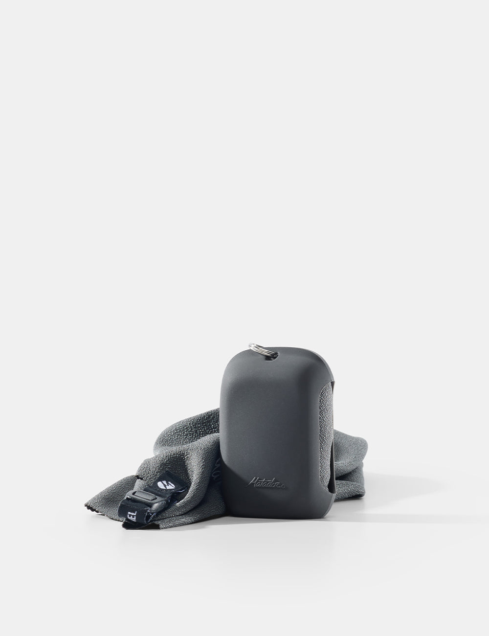 Matador NanoDry Trek Towel (Small) in Charcoal — front view