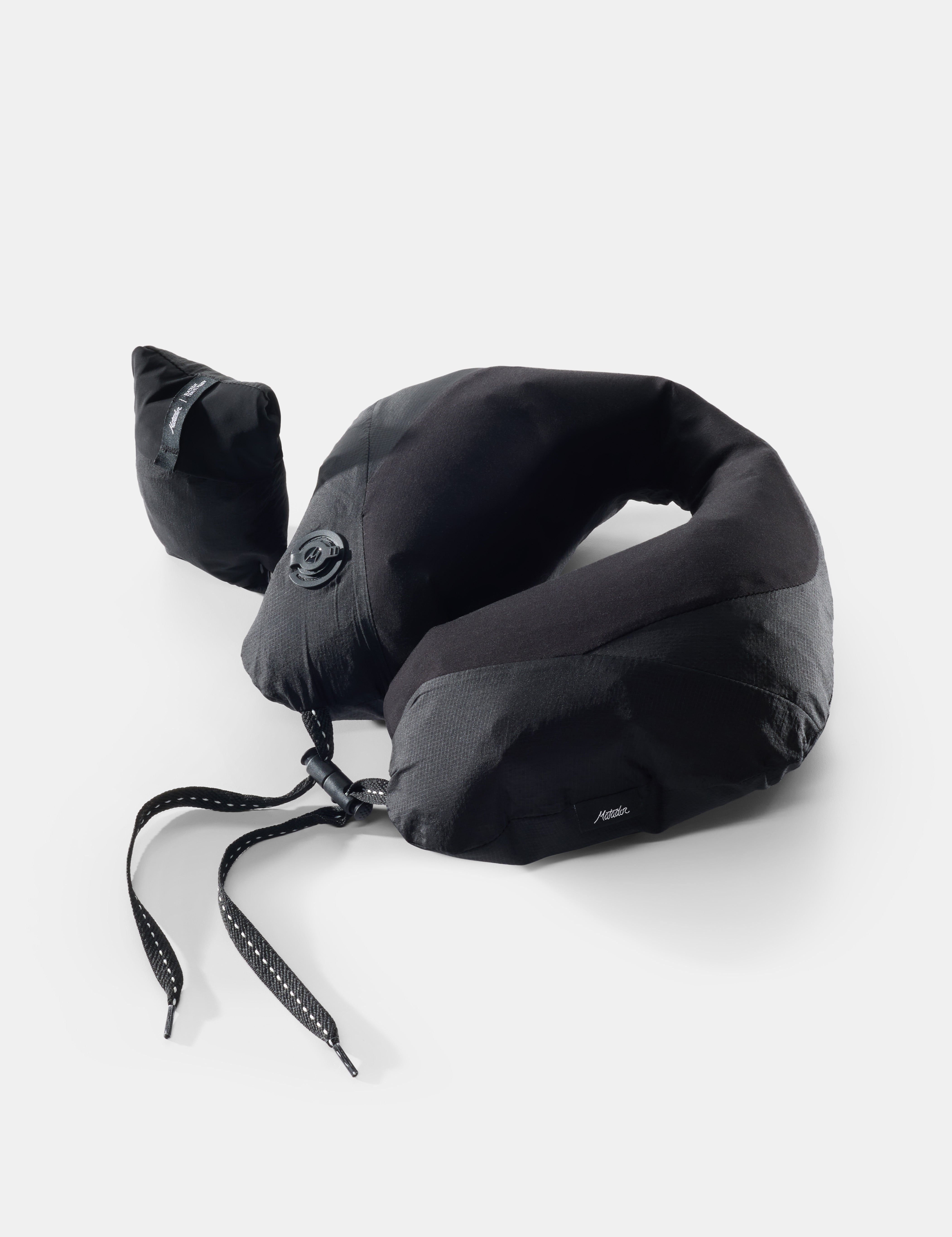 Matador Blackout Travel Pillow in Black — front view