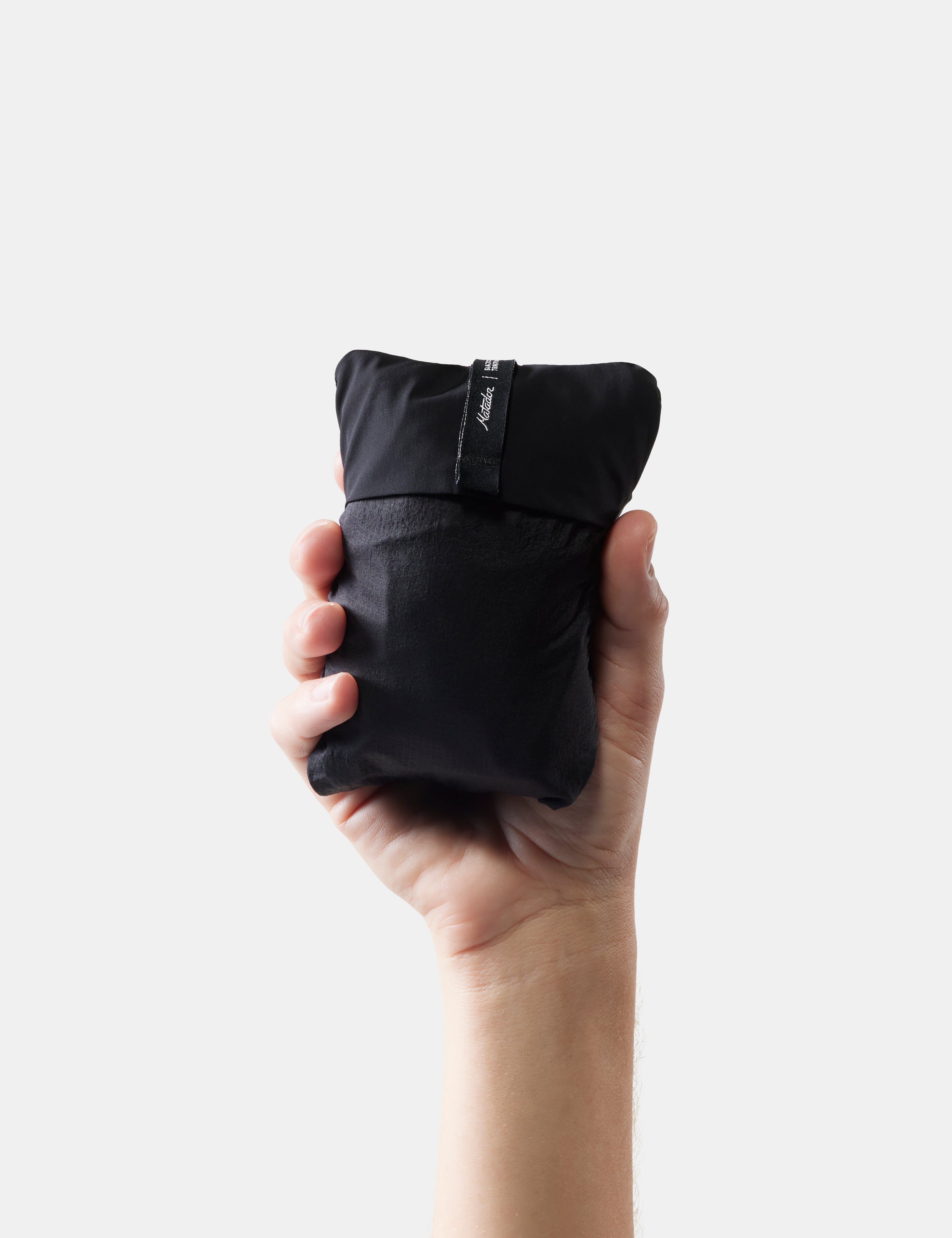 Matador Blackout Travel Pillow in Black — angle view 3