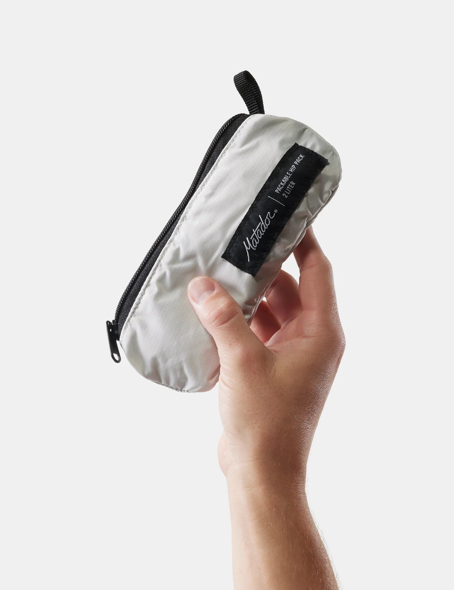 Matador ReFraction Packable Sling in Arctic White — detail view # color_Arctic White