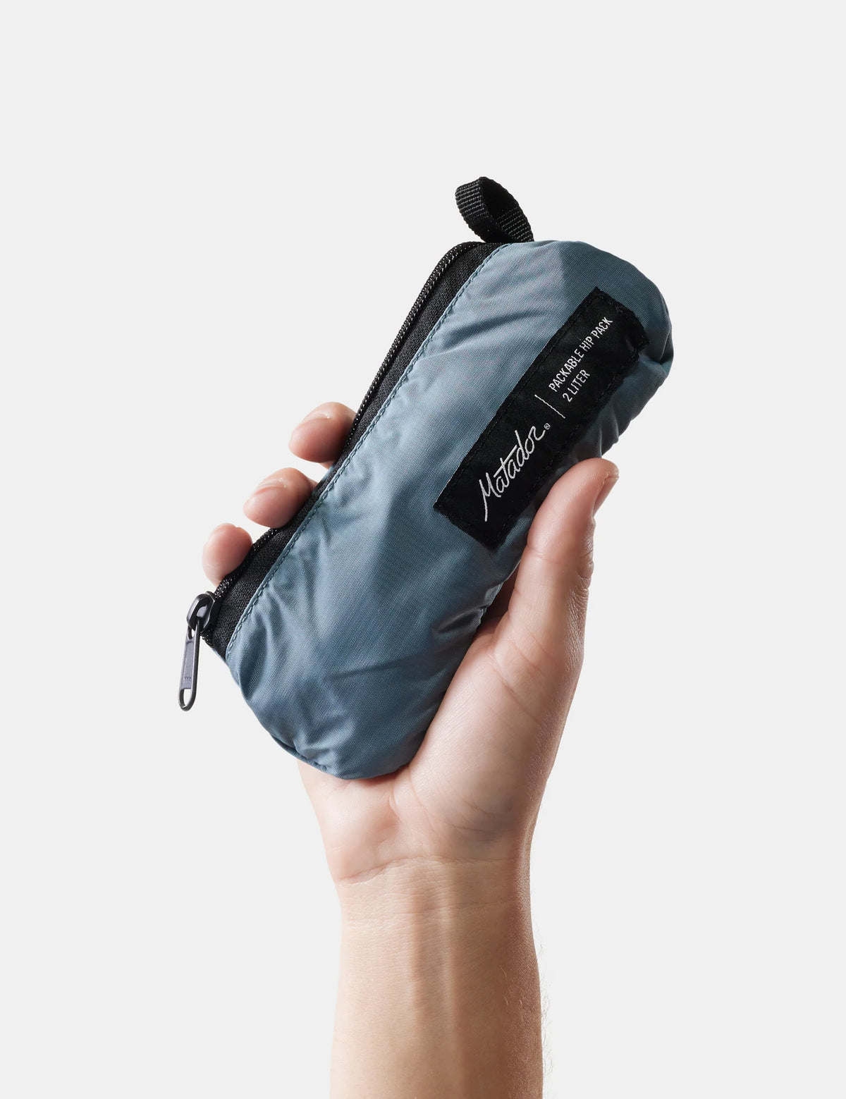 Matador ReFraction Packable Sling in Slate Blue — detail view # color_Slate Blue