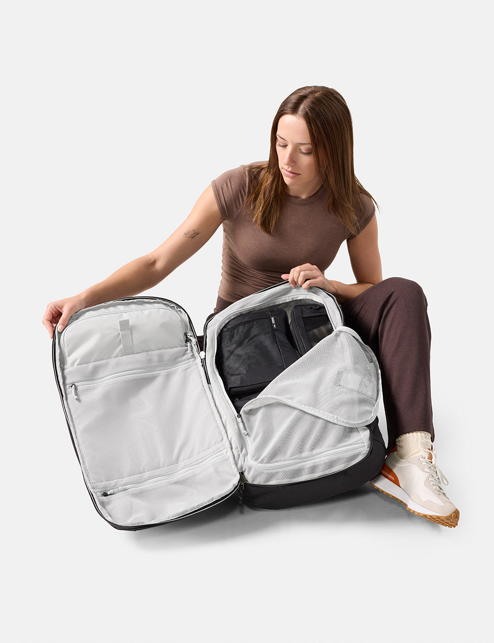 Matador Packing Cube Set 3-Pack in Black — lifestyle