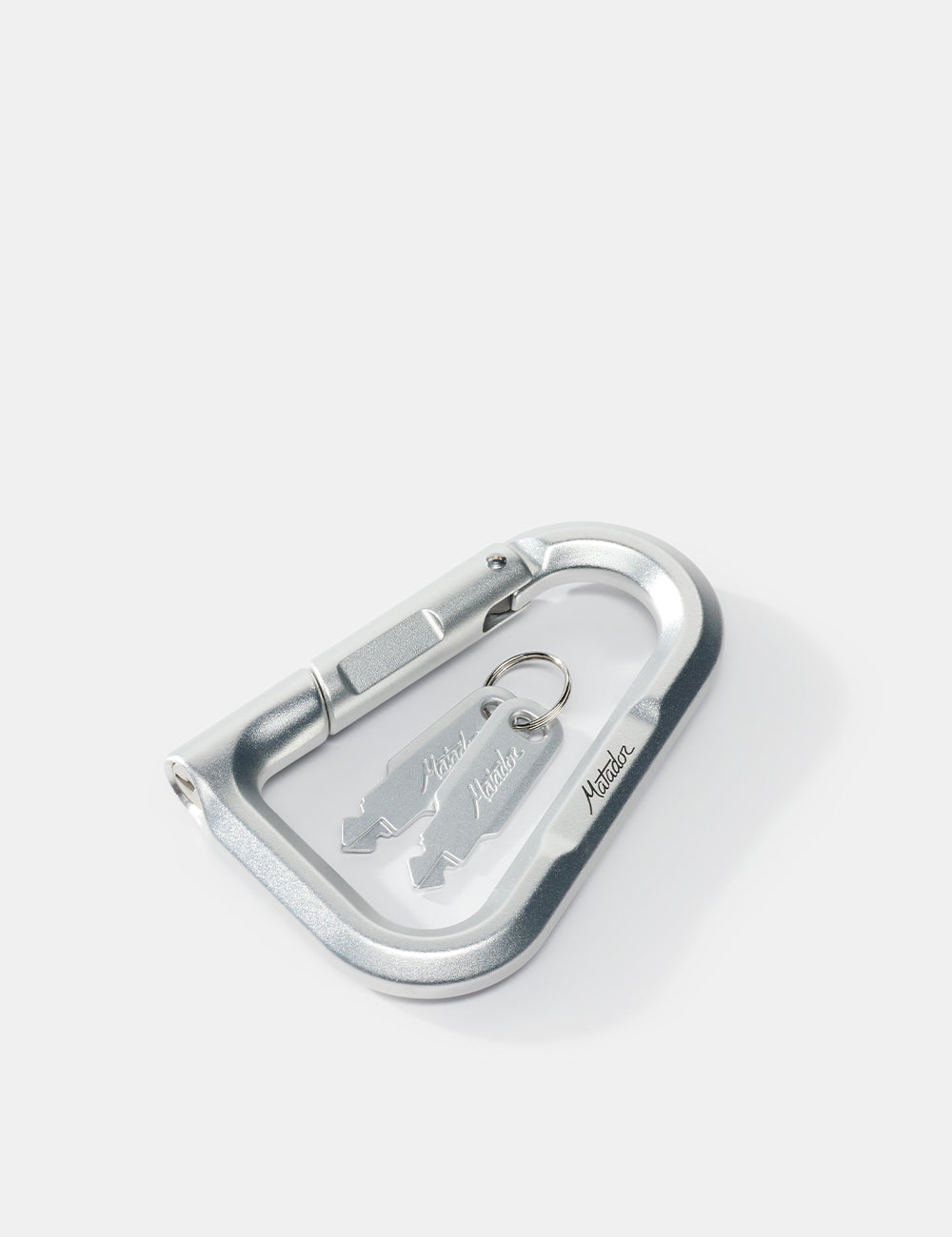 Matador BetaLock Carabiner Format Travel Lock in Silver — front view