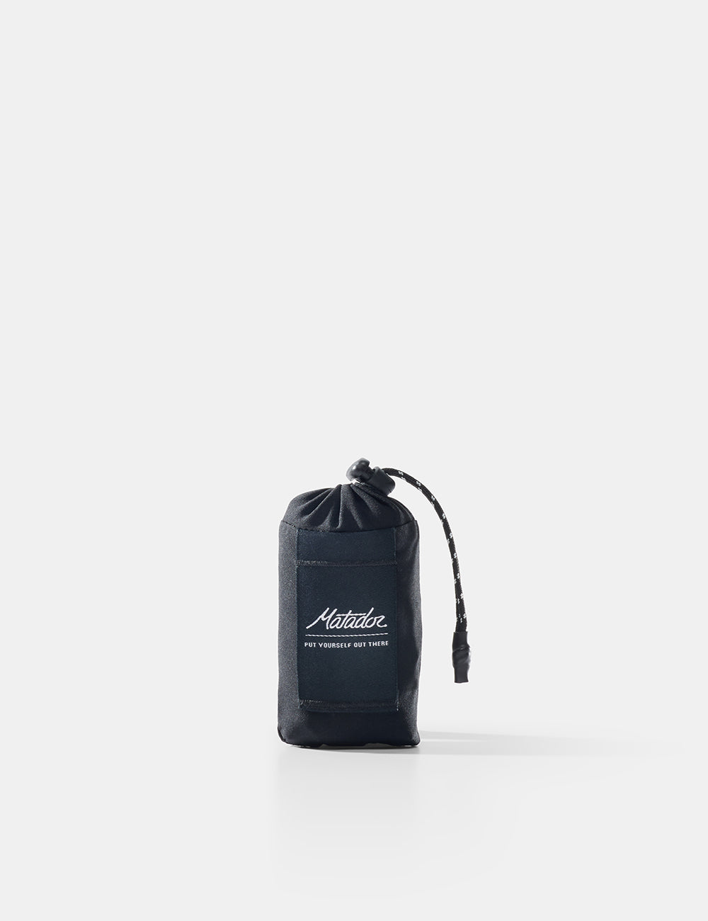 Matador Pocket Blanket Mini in Black — front view