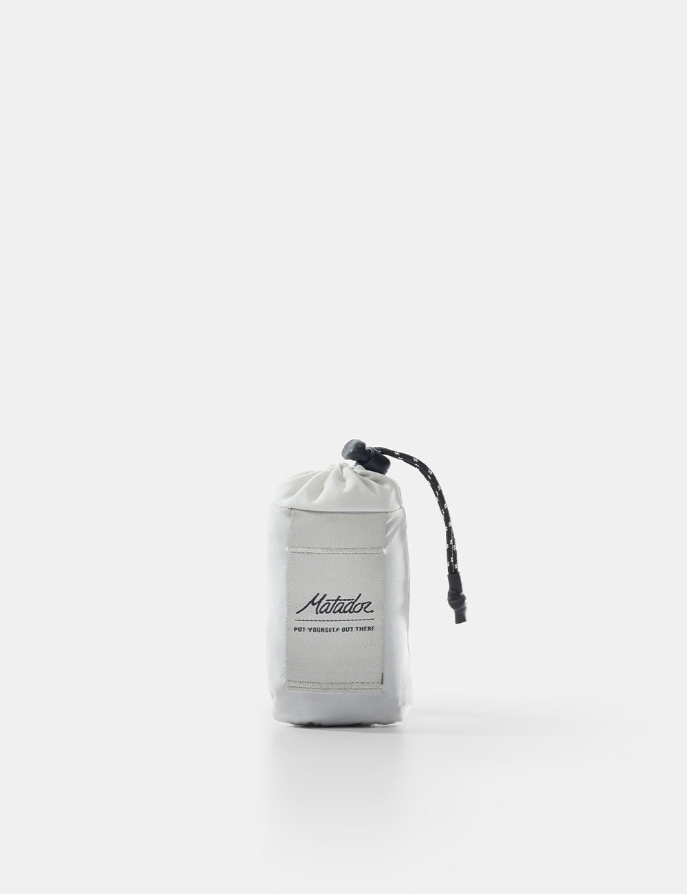 Matador Pocket Blanket Mini in Arctic White — front view