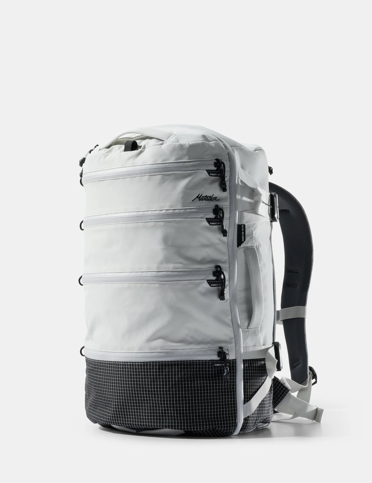 Matador SEG28 Backpack in Arctic White — angle view 2 # color_Arctic White