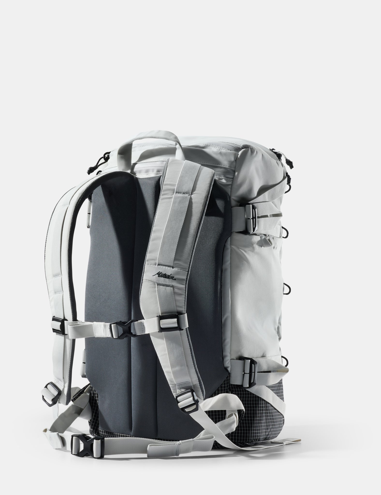 Matador SEG28 Backpack in Arctic White — back view # color_Arctic White