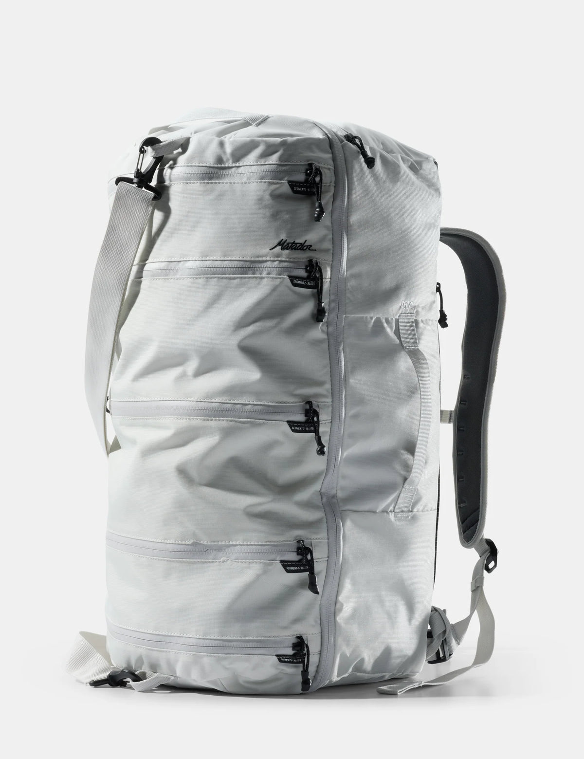 Matador SEG45 Travel Pack in Arctic White — angle view 2 # color_Arctic White