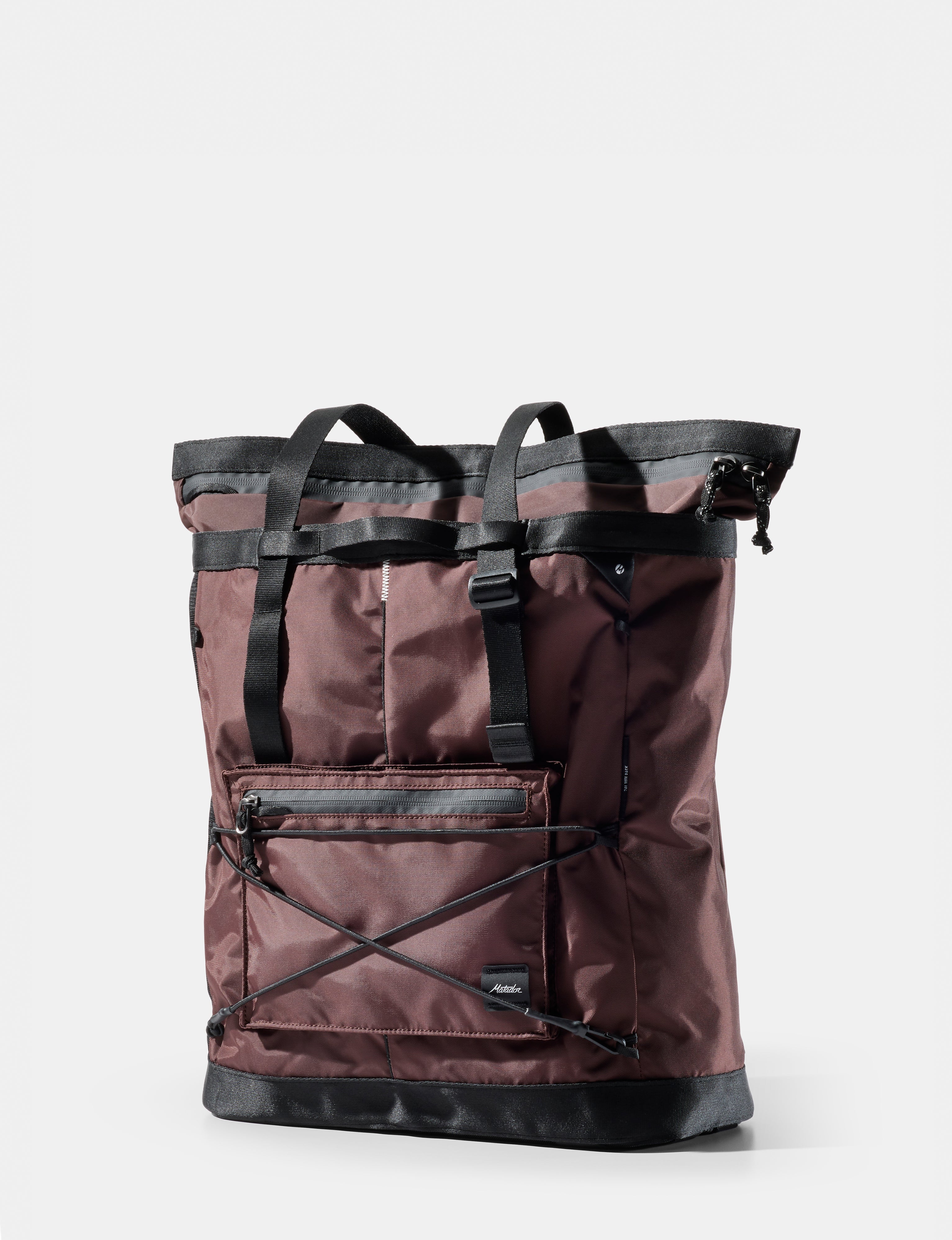 Matador Tote Pack 24L in Garnet — front view
