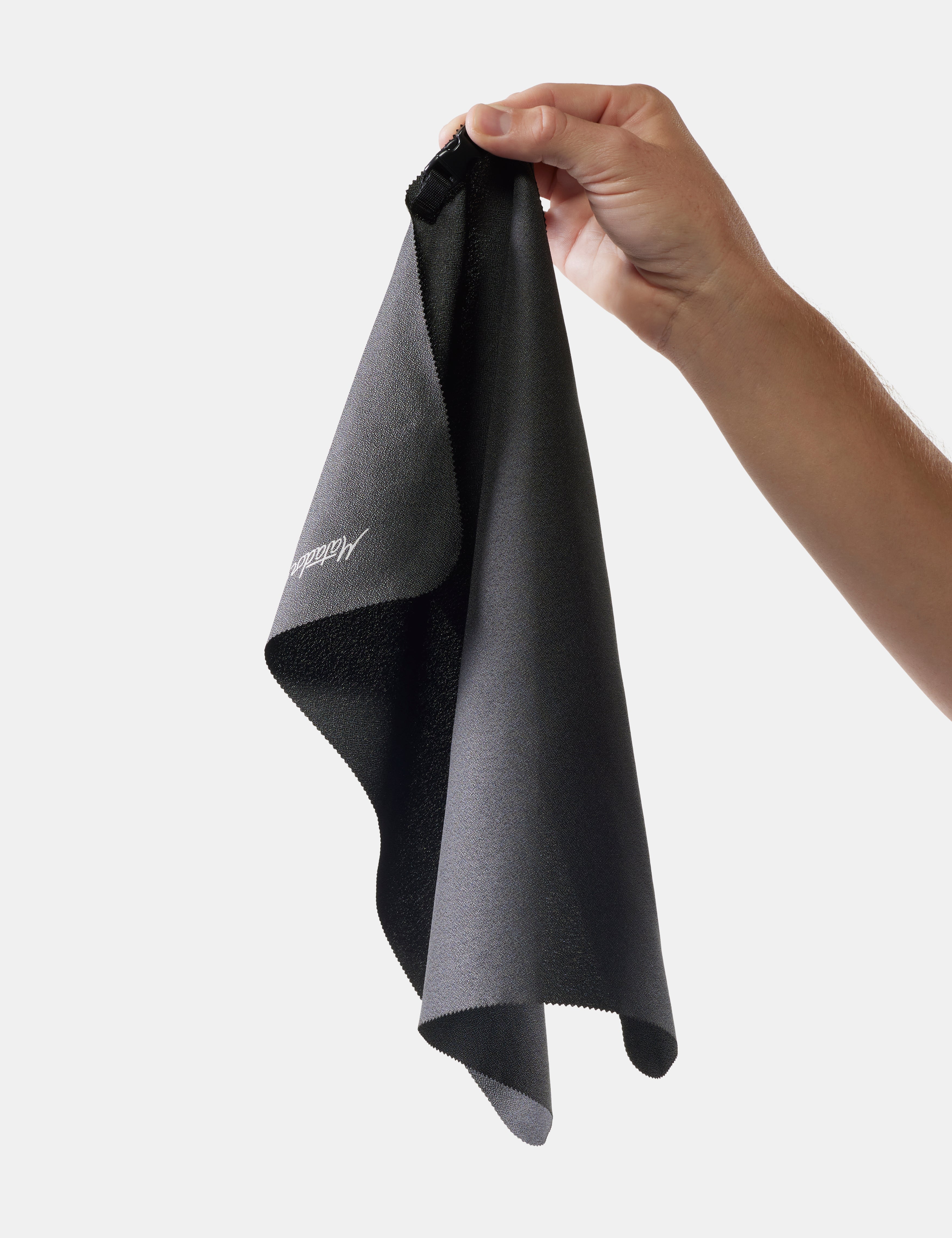 Matador Ultralight Travel Towel – Small in Charcoal — lifestyle