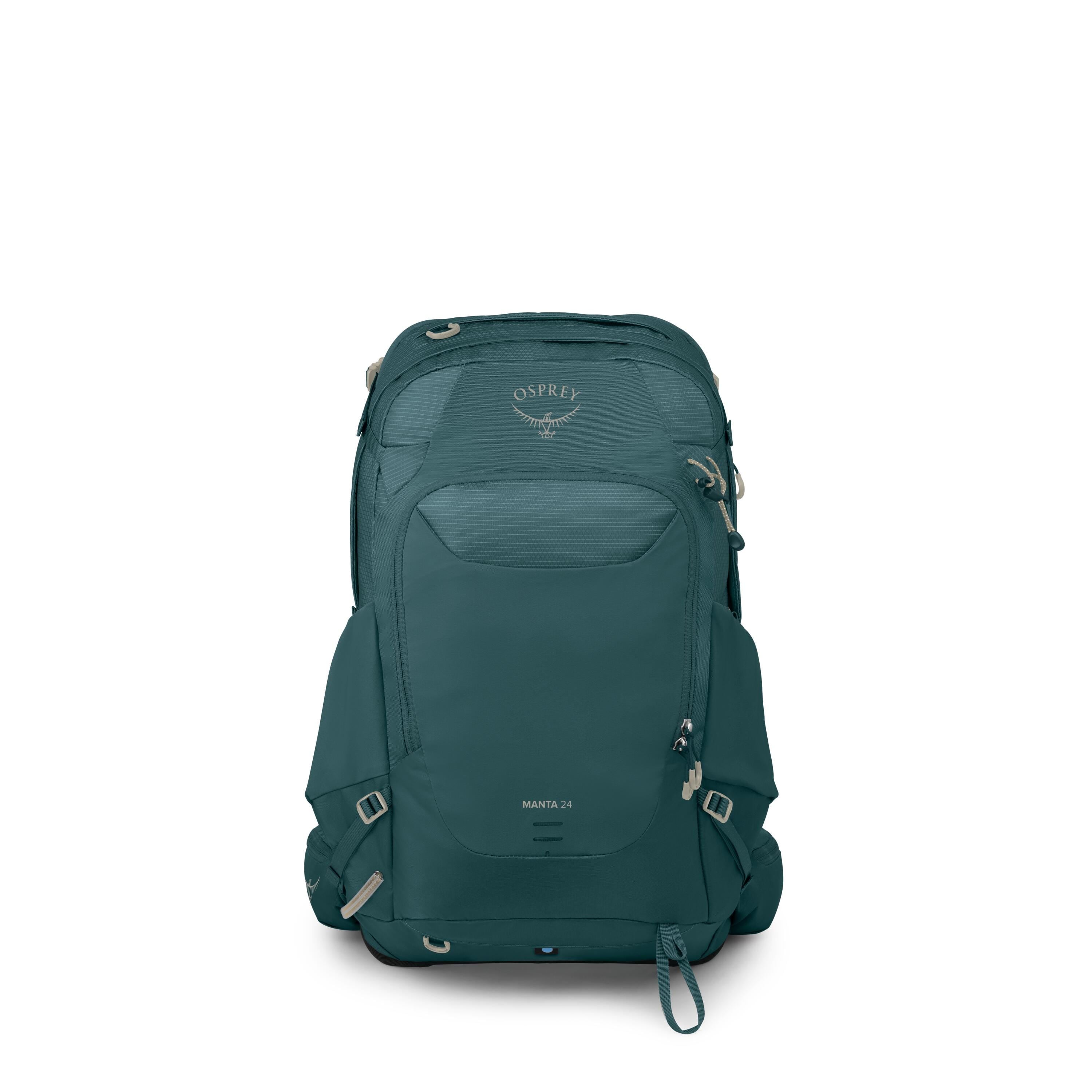 Osprey Manta 24 Hiking Hydration Backpack 24L in Torrent Blue — front view