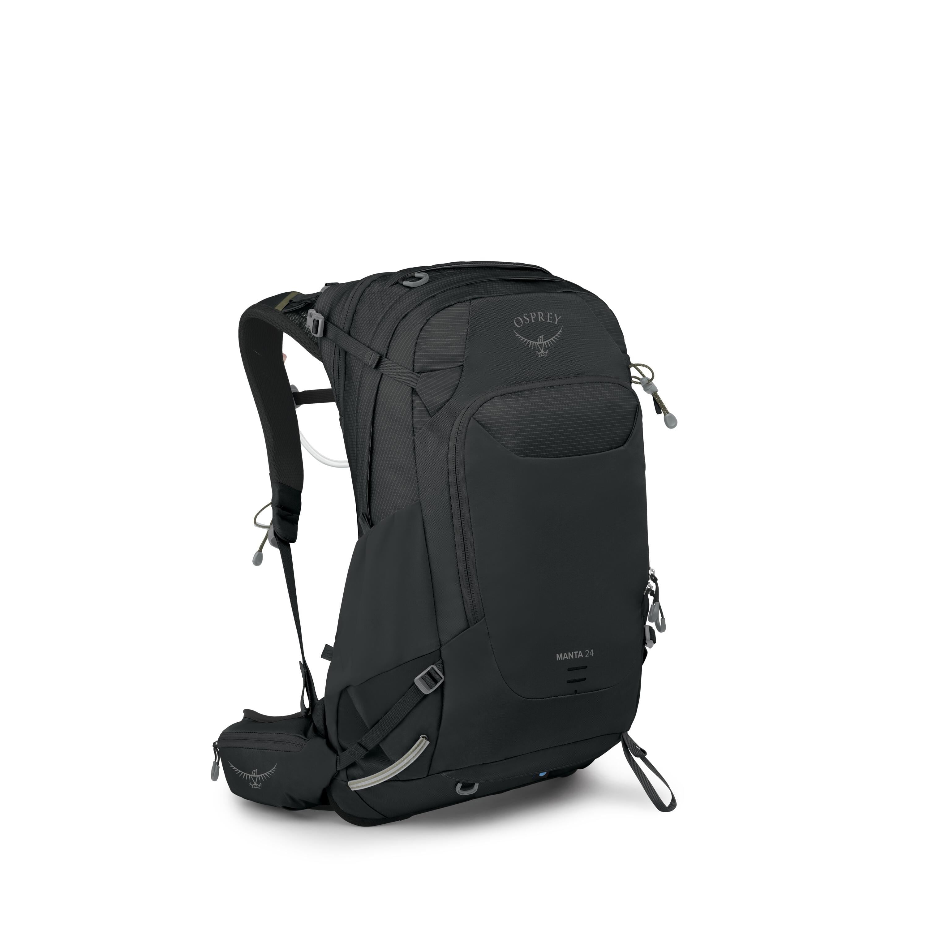 Osprey Manta 24 Hiking Hydration Backpack 24L in Dark Charcoal — angle view 2