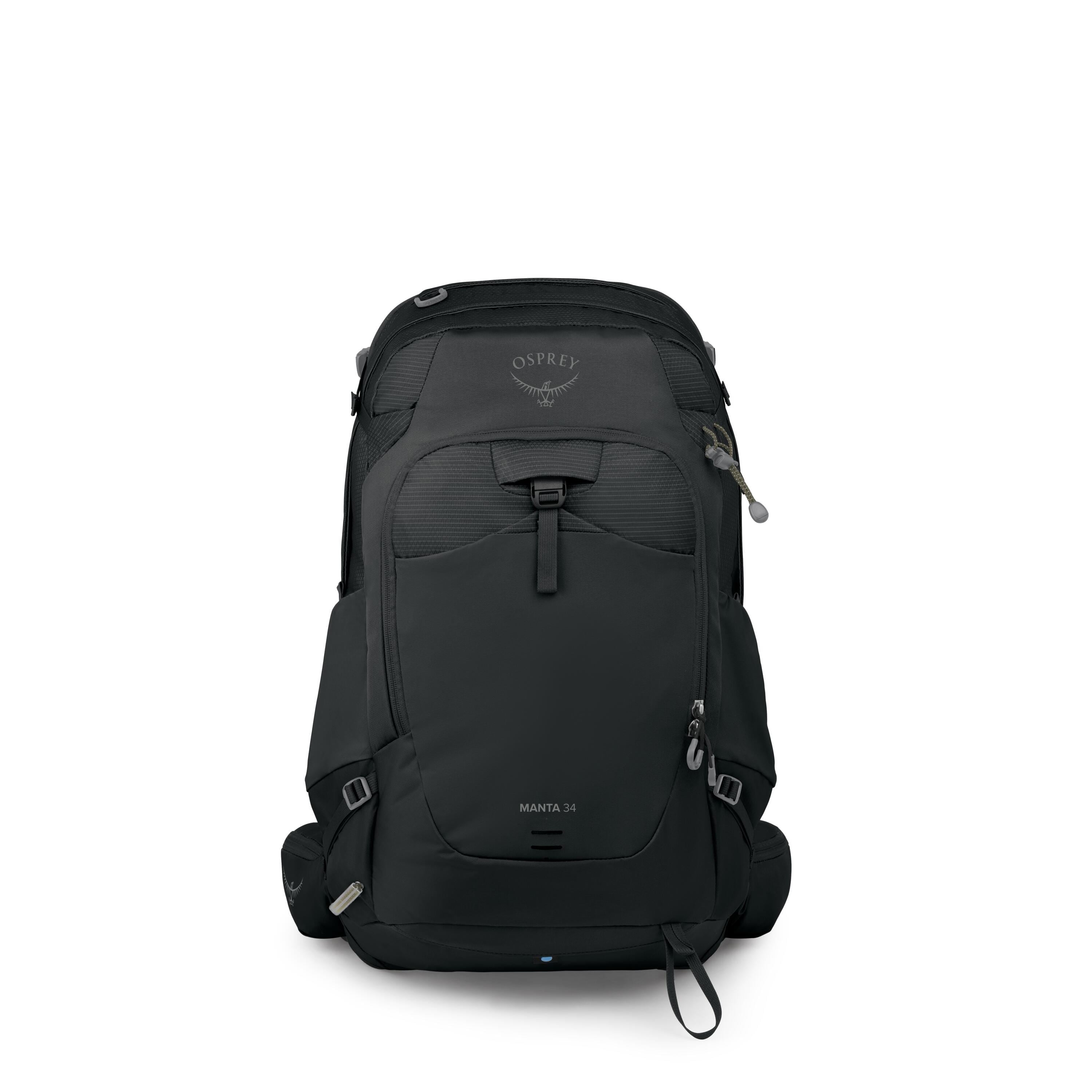 Osprey Manta 34 Hiking Hydration Backpack 34L in Dark Charcoal — front view