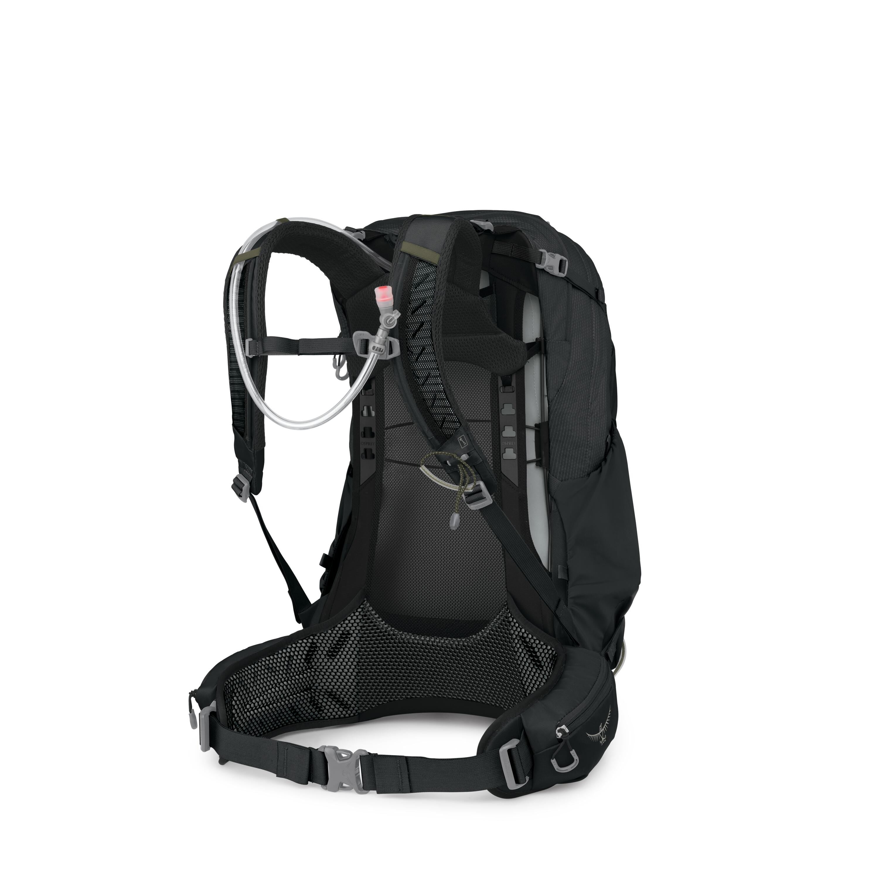 Osprey Manta 34 Hiking Hydration Backpack 34L in Dark Charcoal — back view