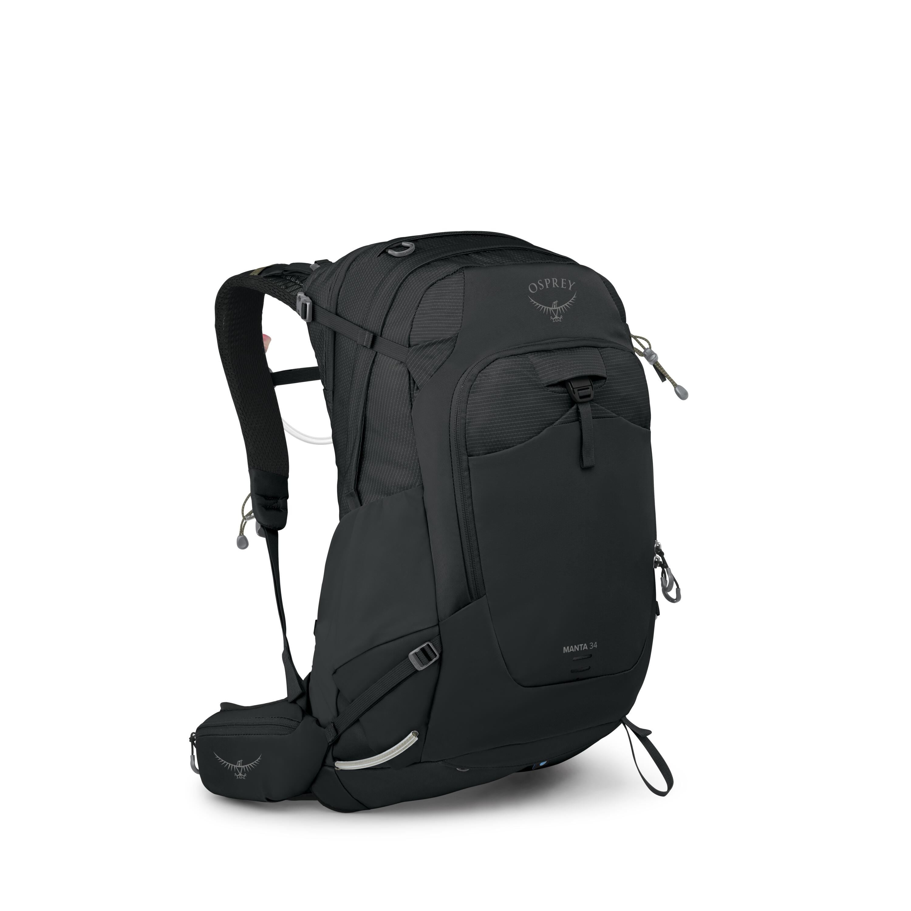 Osprey Manta 34 Hiking Hydration Backpack 34L in Dark Charcoal — angle view 2