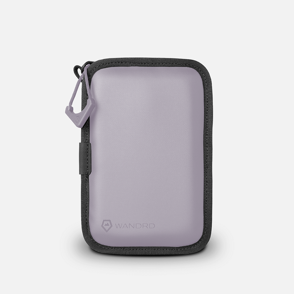WANDRD Memory Card Case in Uyuni Purple — front view