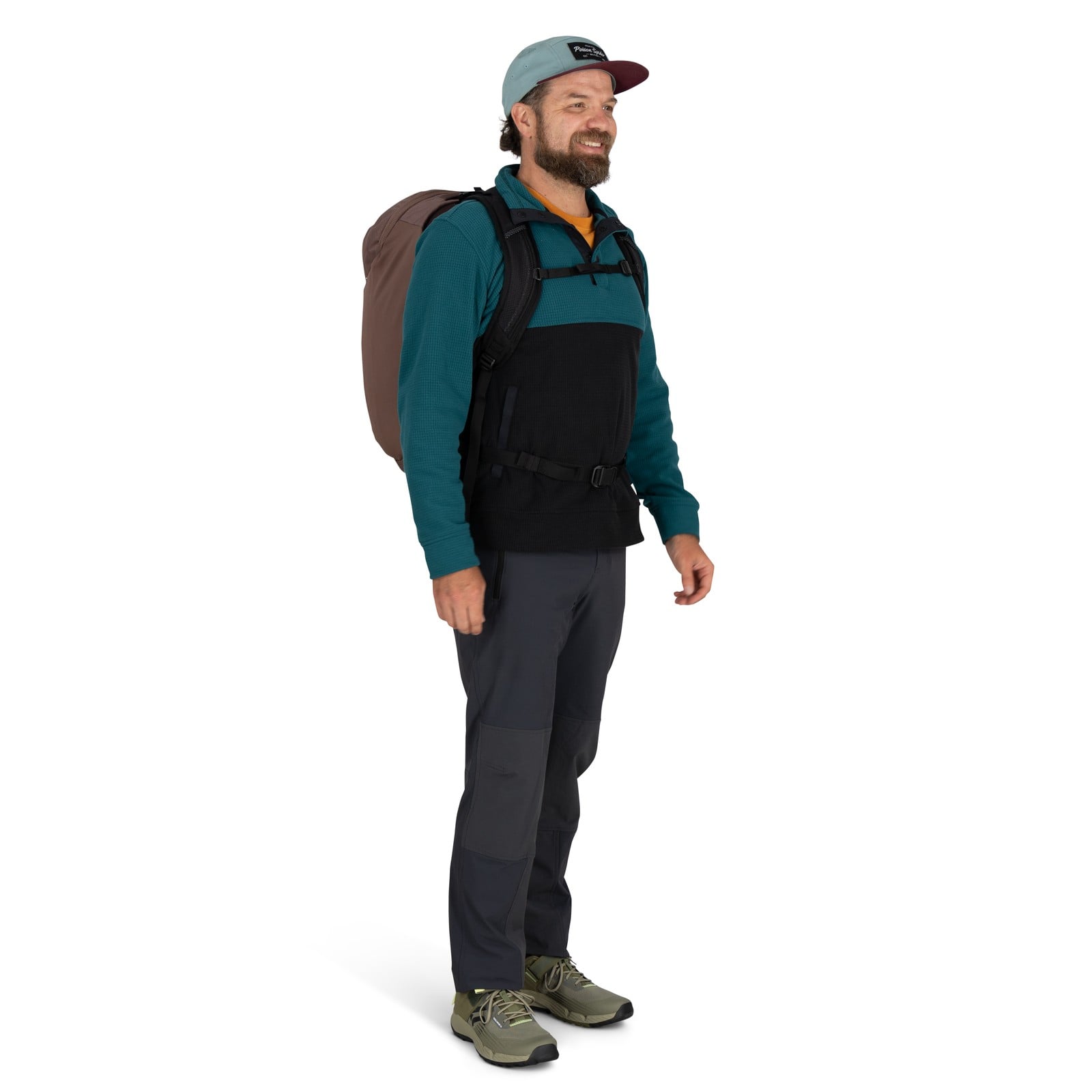 Osprey Metron 24 Commuter Backpack 24L in Magma Brown — lifestyle